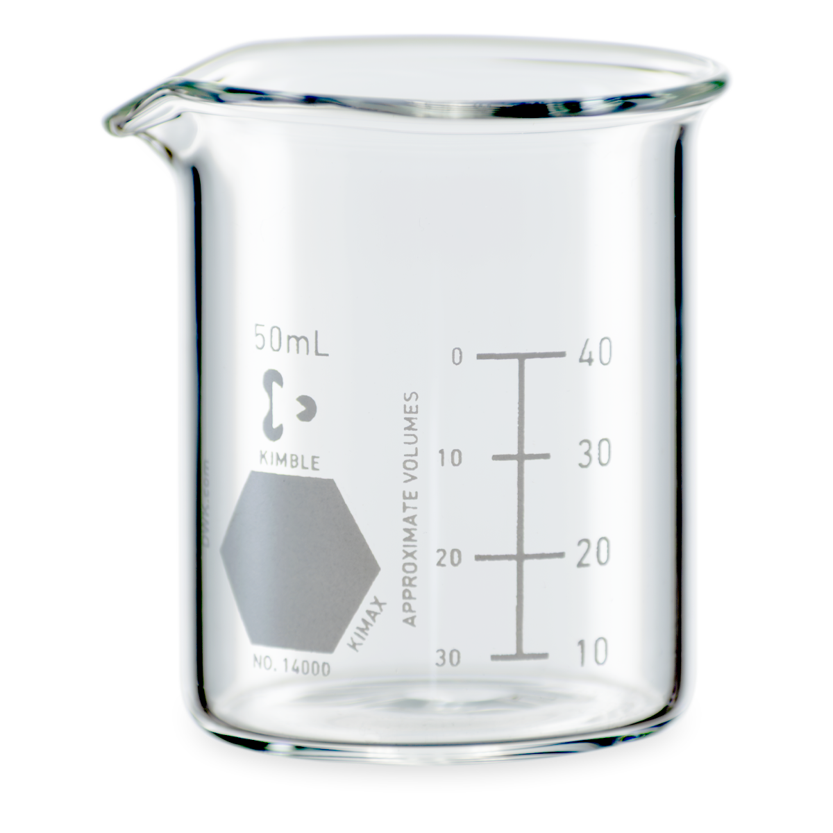 VASO DE PRECIPITADO GRIFFIN FORMA BAJA KIMAX 14000 CON ESCALA BLANCA