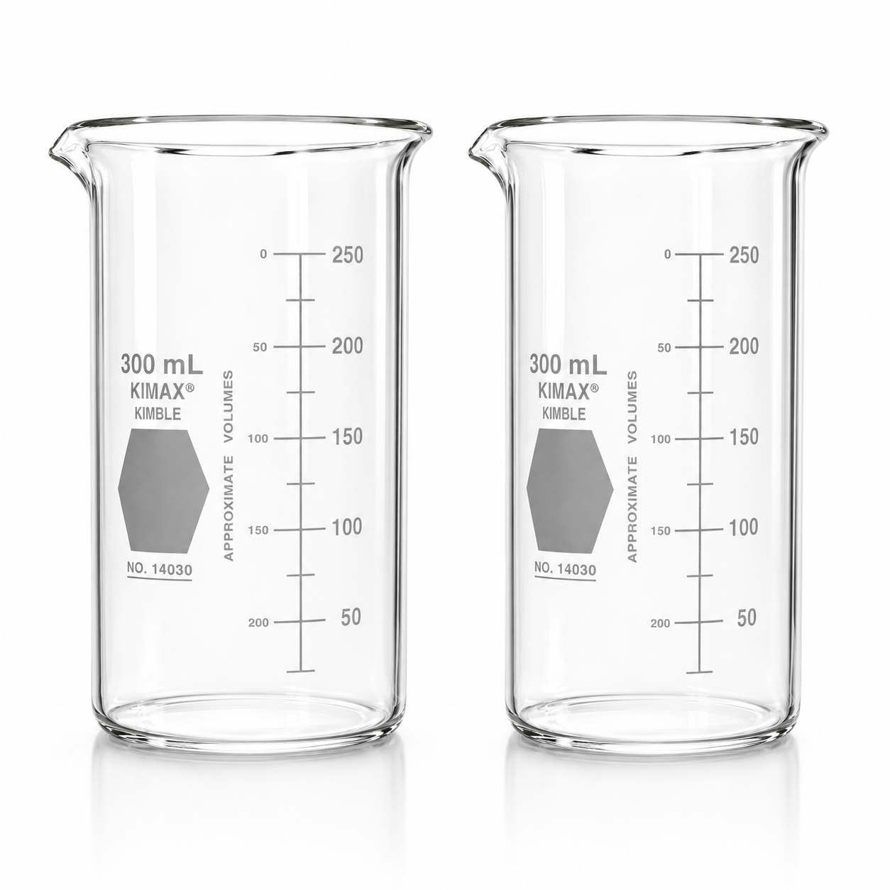 Vaso de Precipitado Berzelius con Vertedero | Pack 2 piezas | Kimax