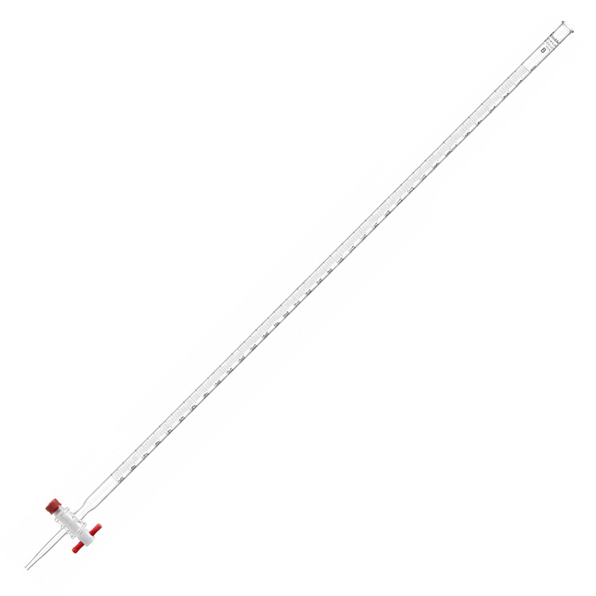 BURETA RECTA CLASE B KIMAX 17026F CON LLAVE DE TEFLÓN PARA USO GENERAL
