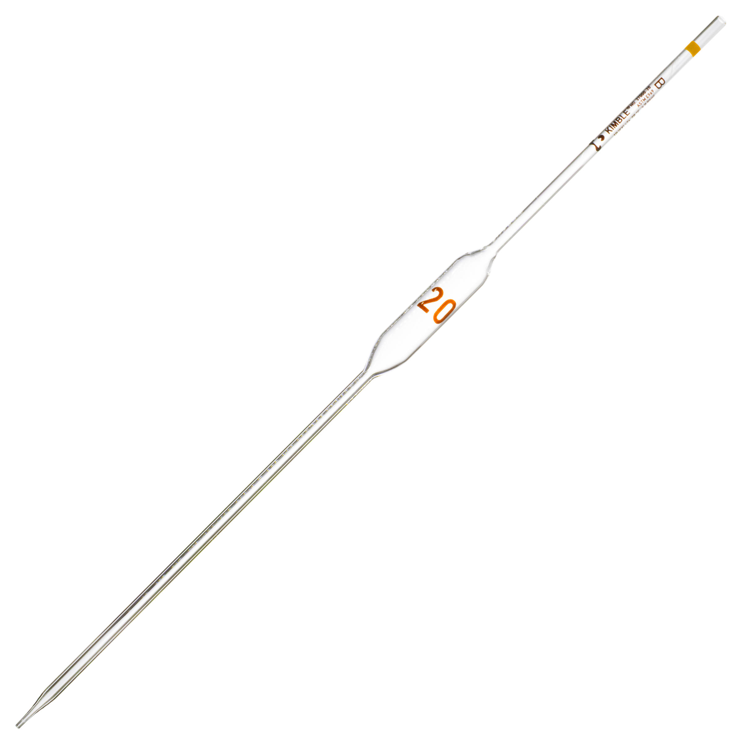 PIPETA VOLUMÉTRICA CLASE B KIMAX 37000 CON CÓDIGO DE COLOR