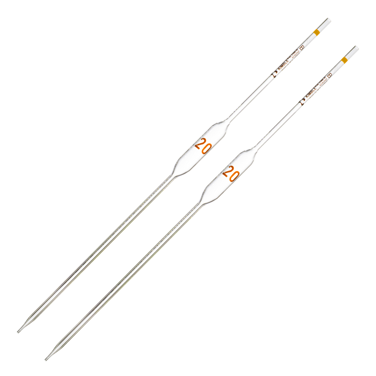 Pipeta Volumétrica de Vidrio Clase B - Pack 2 Piezas - Kimax 37000