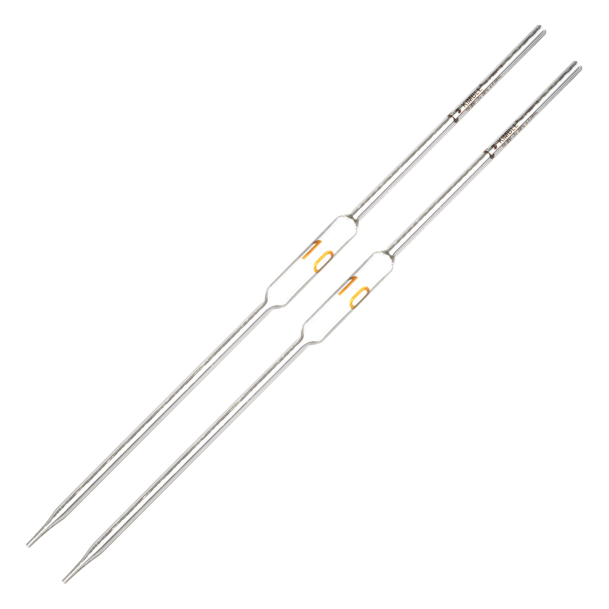 Pipeta Volumétrica de Vidrio TEKK (Grado Escolar) - Pack 2 Piezas - Kimax 37000K