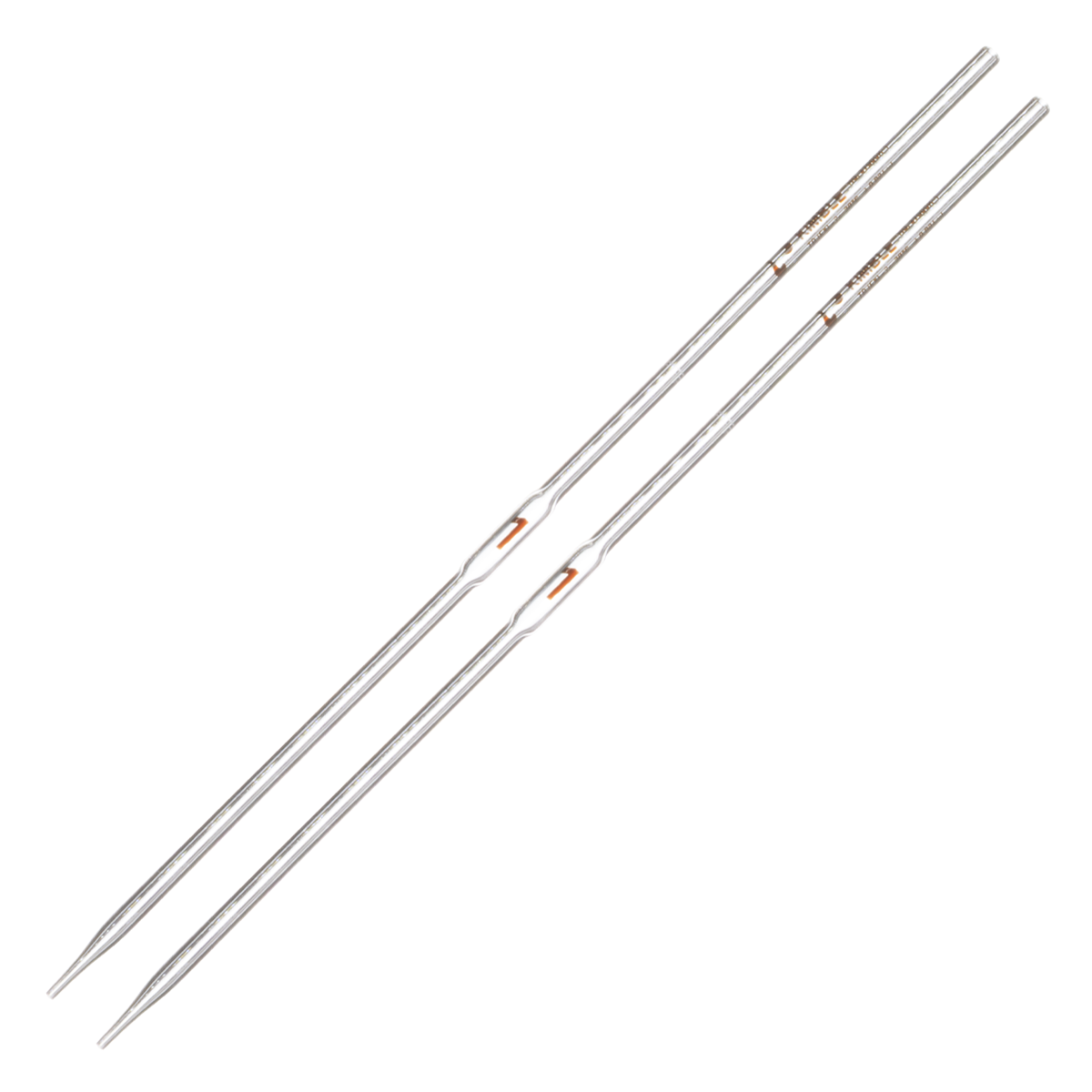 Pipeta Volumétrica de Vidrio TEKK (Grado Escolar) - Pack 2 Piezas - Kimax 37000K