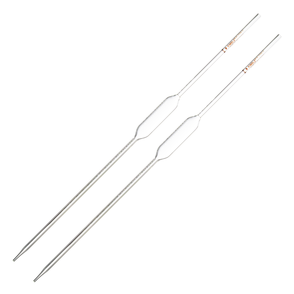 Pipeta Volumétrica de Vidrio TEKK (Grado Escolar) - Pack 2 Piezas - Kimax 37000K