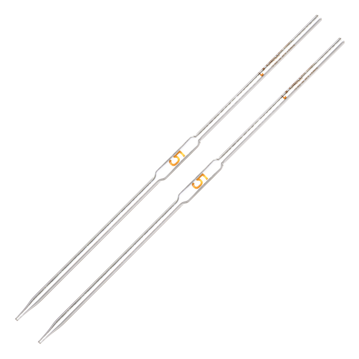 Pipeta Volumétrica de Vidrio TEKK (Grado Escolar) - Pack 2 Piezas - Kimax 37000K