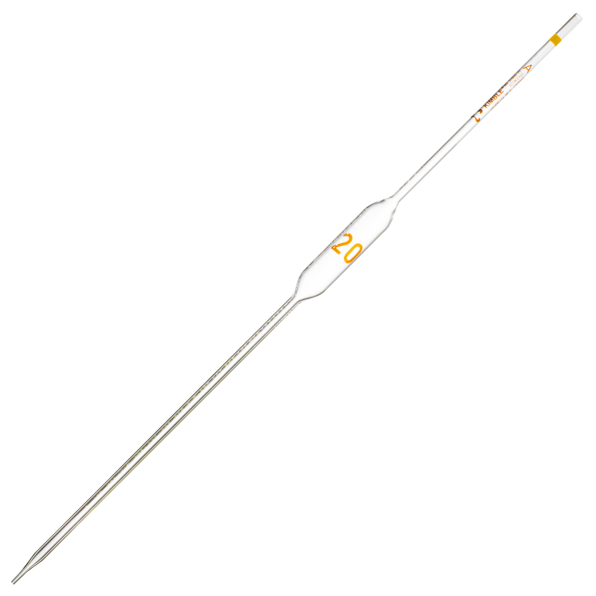 PIPETA VOLUMÉTRICA CLASE A KIMAX 37004 CON CÓDIGO DE COLOR