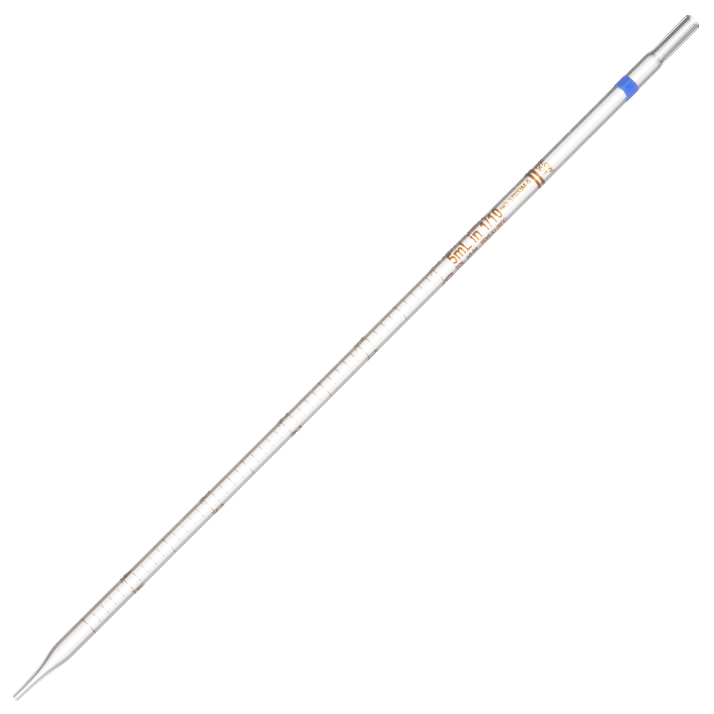 PIPETA GRADUADA CLASE B KIMAX 37033 CON ESCALA ÁMBAR Y CÓDIGO DE COLOR PARA USO ESCOLAR