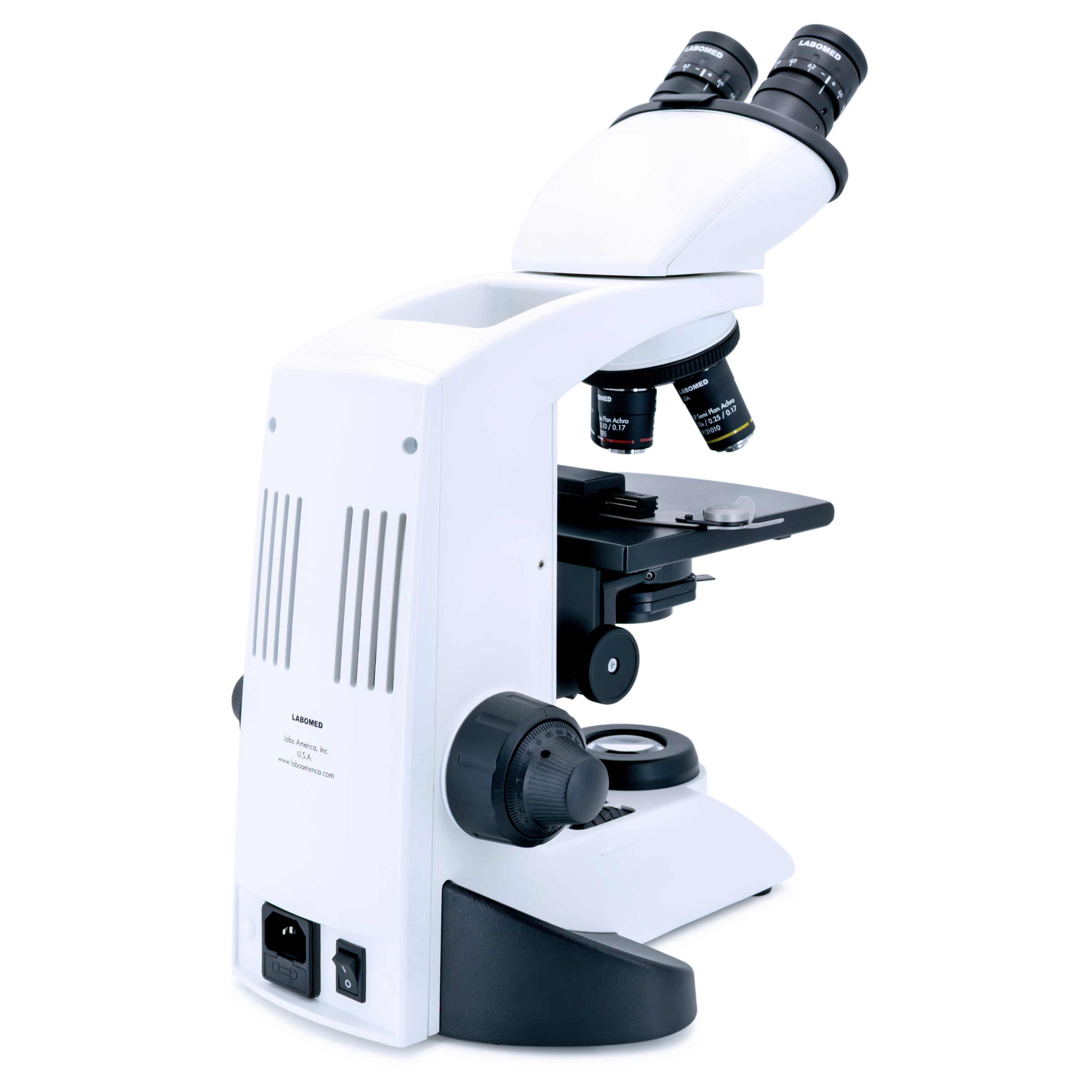 MICROSCOPIO BINOCULAR LABOMED 9135006 CXL SEMI PLAN ACROMÁTICO CON RANGO DE AUMENTO 40X A 1,000X