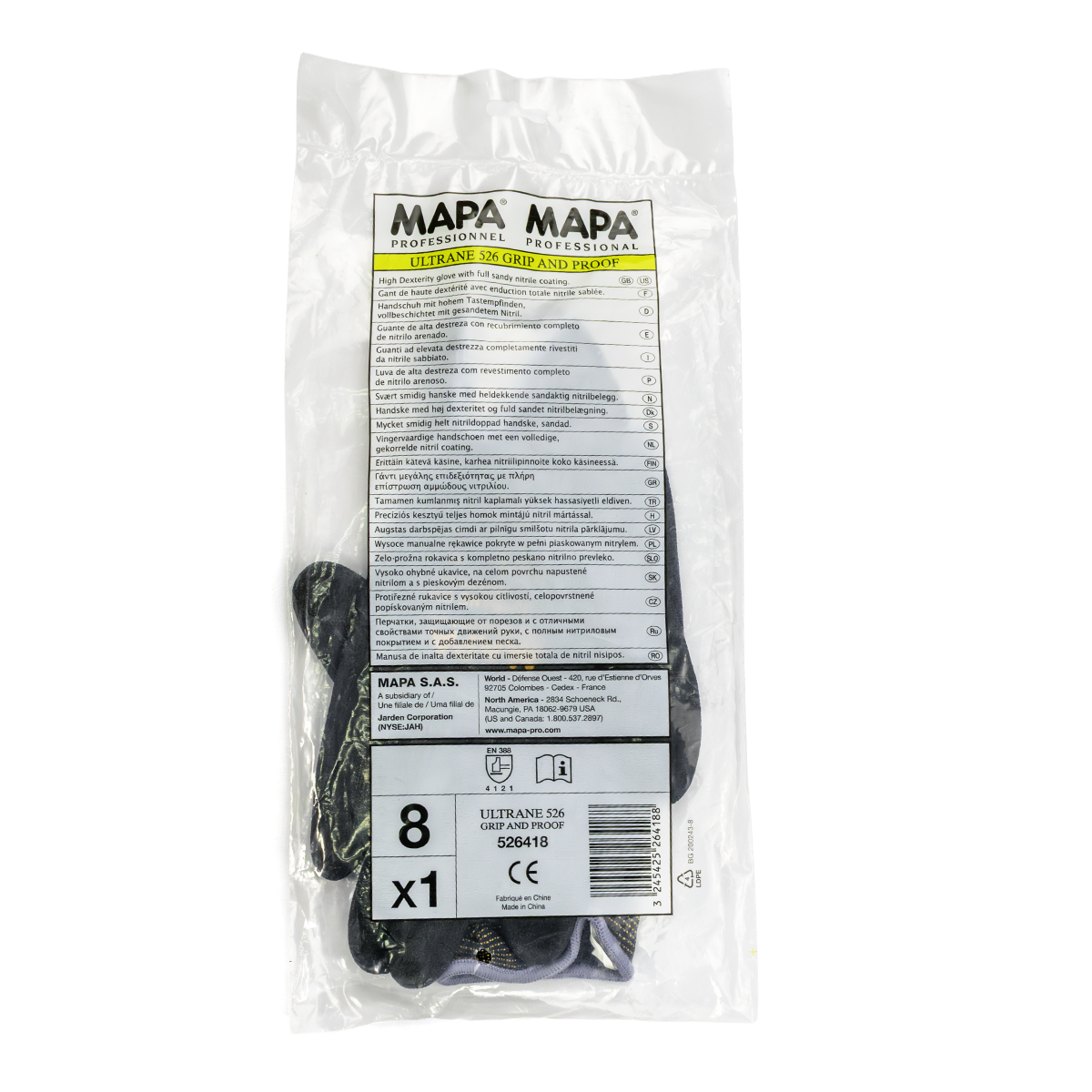 GUANTES PARA ACEITE EN MANTENIMIENTO INDUSTRIAL POR PAR ULTRANE 526 MAPA