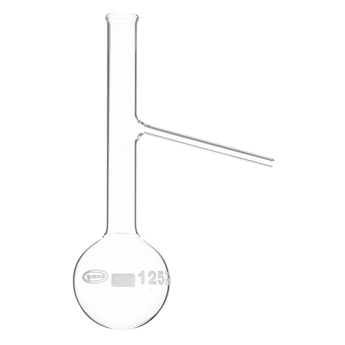 MATRAZ DE DESTILACIÓN ENGLER GLASSCO 073.205.01 CON BRAZO LATERAL - Mercalab