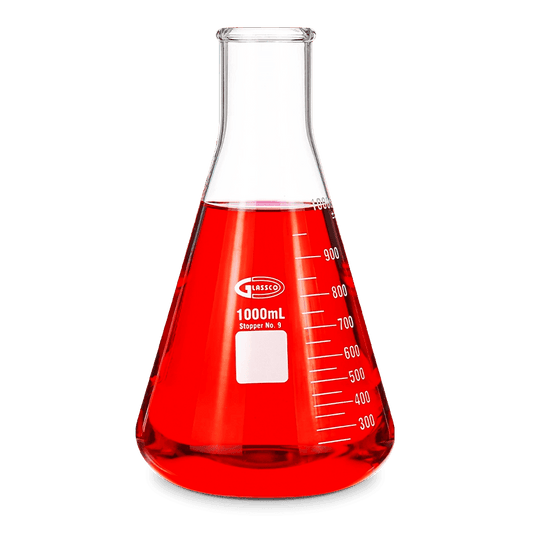 MATRAZ ERLENMEYER GLASSCO 231.402 CON BOCA ANGOSTA Y BOCA REFORZADA - Mercalab