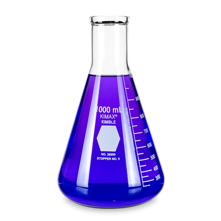 MATRAZ ERLENMEYER KIMAX 26500 CON BOCA ANGOSTA - Mercalab