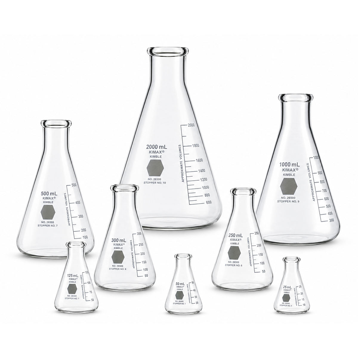 MATRAZ ERLENMEYER KIMAX 26500 CON BOCA ANGOSTA