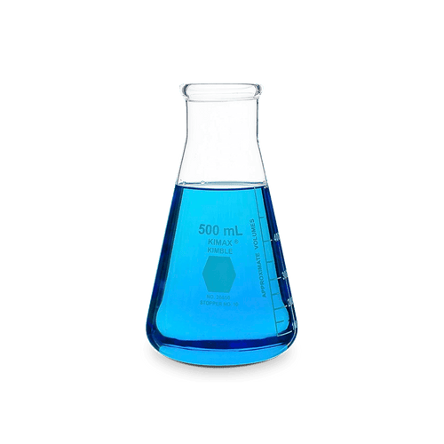 MATRAZ ERLENMEYER KIMAX 26650 CON BOCA ANCHA Y REFORZADA - Mercalab