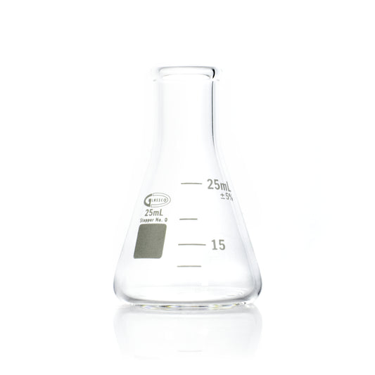 MATRAZ ERLENMEYER GLASSCO 231.402 CON BOCA ANGOSTA Y BOCA REFORZADA