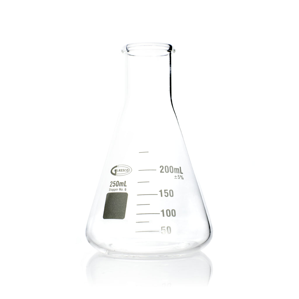MATRAZ ERLENMEYER DE VIDRIO BOROSILICATO GLASSCO