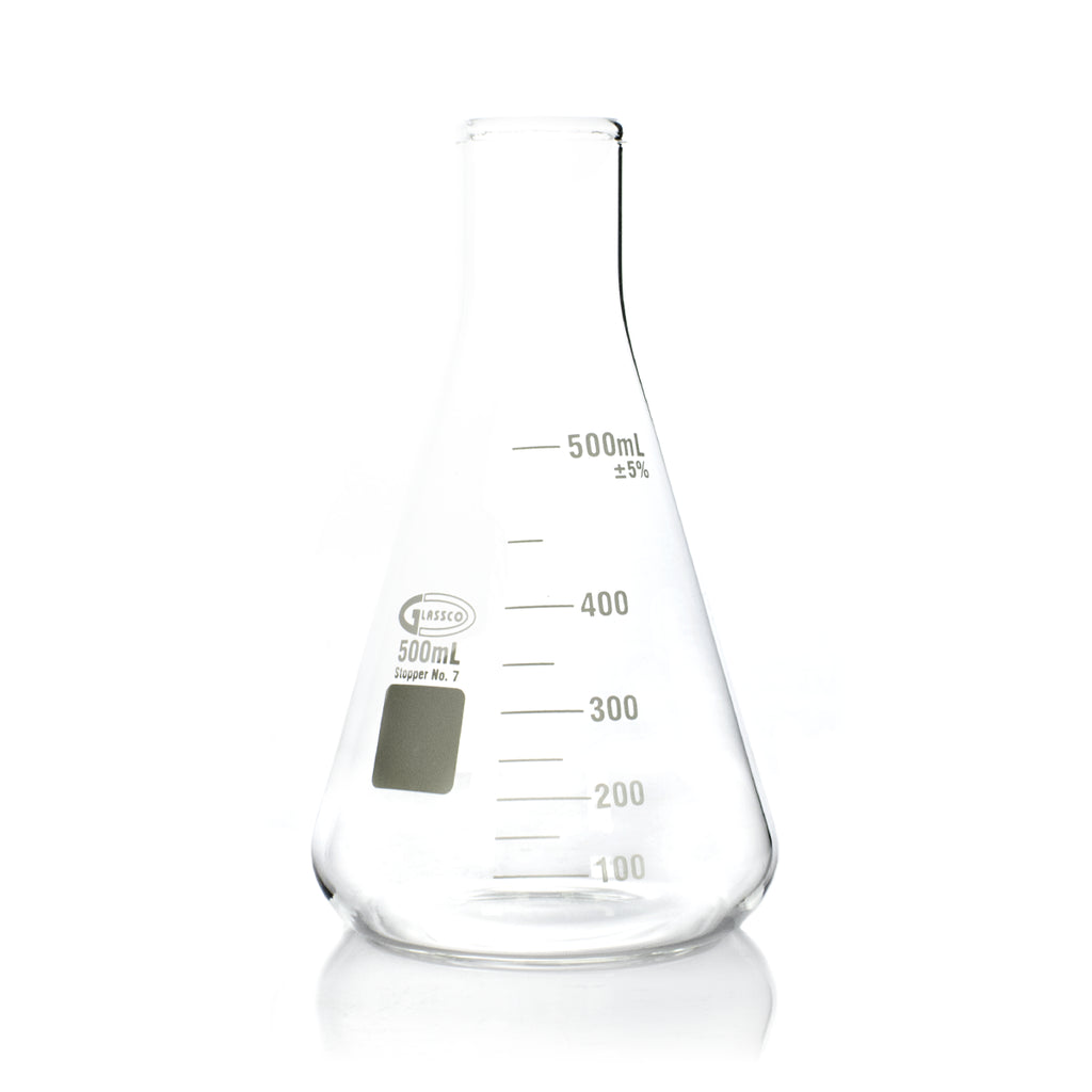 MATRAZ ERLENMEYER DE VIDRIO BOROSILICATO GLASSCO