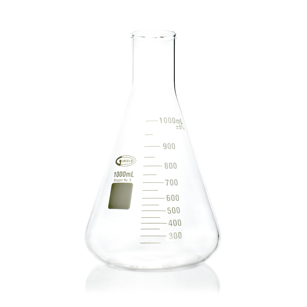 MATRAZ ERLENMEYER DE VIDRIO BOROSILICATO GLASSCO