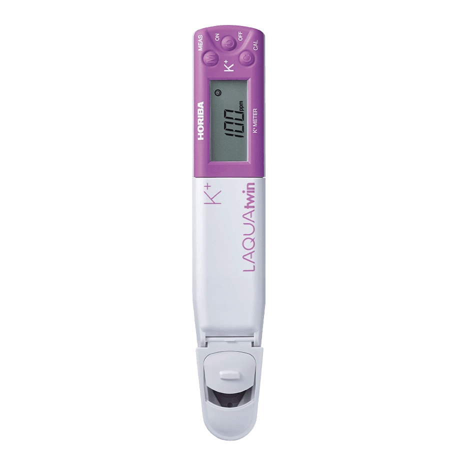 MEDIDOR DE ION SELECTIVO DE BOLSILLO POTASIO HORIBA 3200689160 K-11 LAQUATWIN IDEAL PARA MEDICIÓN DIRECTA EN MUESTRAS PEQUEÑAS SÓLIDAS, LÍQUIDAS, EN POLVO Y VISCOSAS - Mercalab