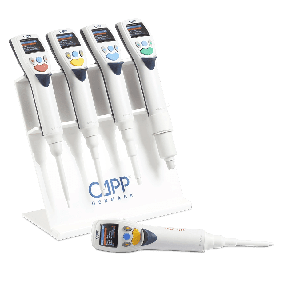 MICROPIPETA ELECTRÓNICA DIGITAL DE VOLUMEN VARIABLE CAPP MAESTRO PROGRAMABLE - Mercalab