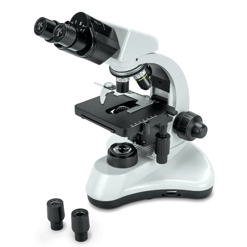 MICROSCOPIO BINOCULAR 40X A 1,000X NOVEL N-200M SEMI PLAN ACROMÁTICO HALÓGENO - Mercalab
