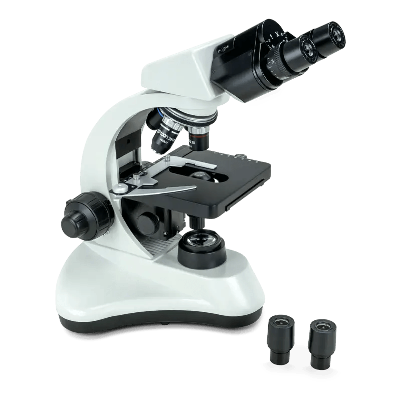 MICROSCOPIO BINOCULAR 40X A 1,000X NOVEL N-200M SEMI PLAN ACROMÁTICO HALÓGENO - Mercalab