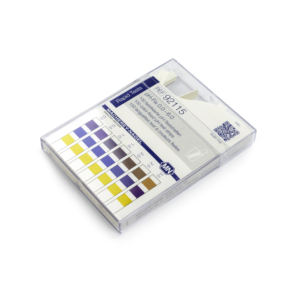 TIRAS DE PH 0.0-6.0 PH-FIX MACHEREY-NAGEL 100 PIEZAS