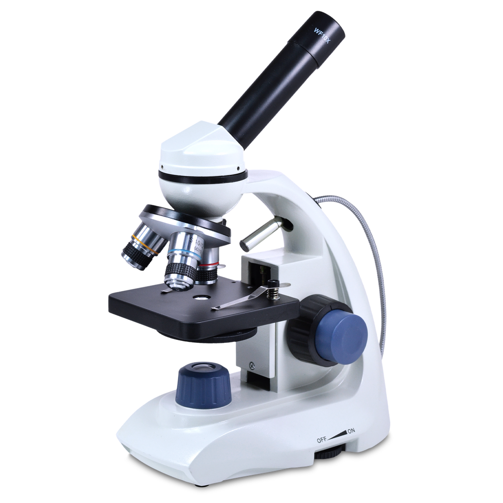 MICROSCOPIO MONOCULAR NOVEL AS-1 ACROMÁTICO CON RANGO DE AUMENTO 40X A 400X