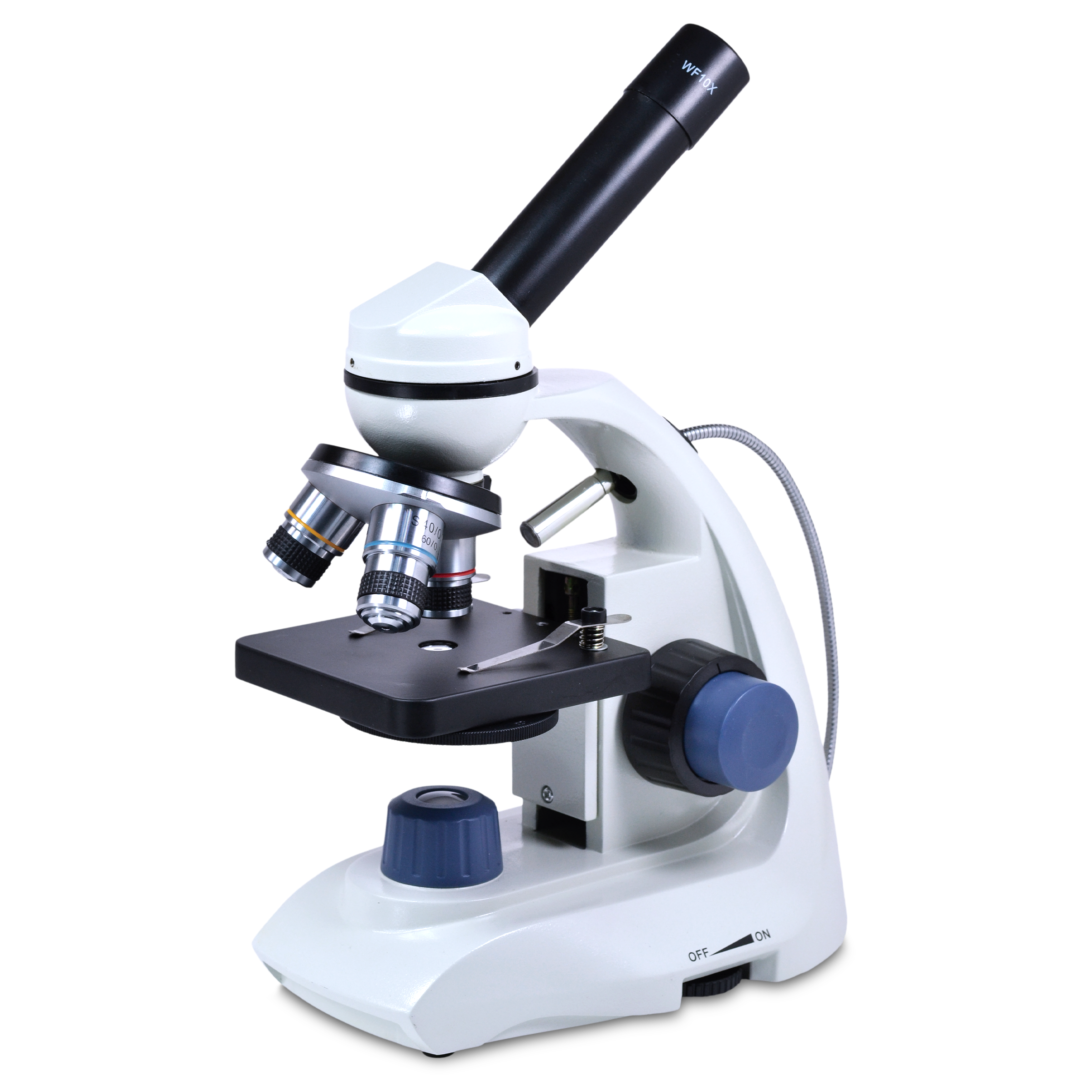 MICROSCOPIO MONOCULAR NOVEL AS-1 ACROMÁTICO CON RANGO DE AUMENTO 40X A 400X