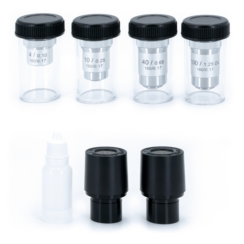 MICROSCOPIO BINOCULAR NOVEL BM1000 ACROMÁTICO CON RANGO DE AUMENTO 40X A 1,000 X