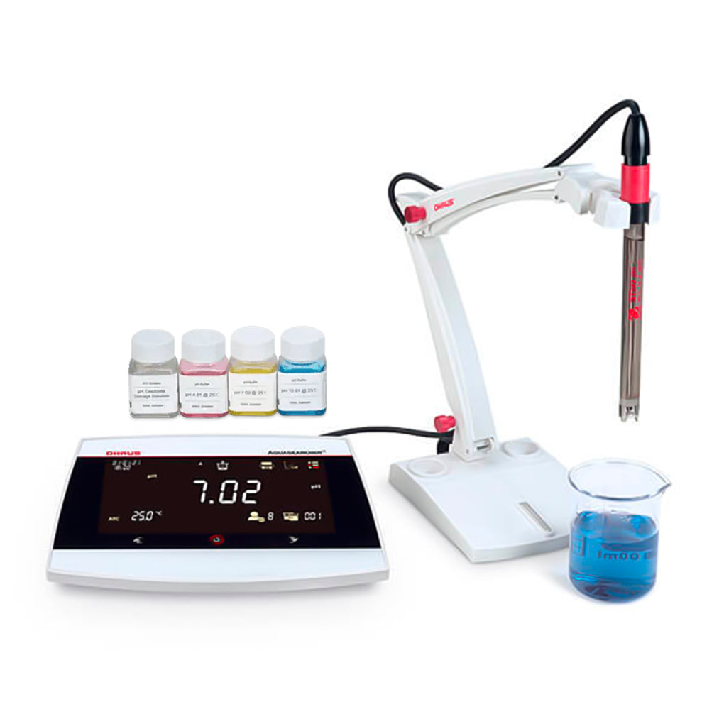 KIT MEDIDOR DE PH DE LABORATORIO (PH/ORP/TEMP) CON PANTALLA TÁCTIL AQUASEARCHER AB33PH-F OHAUS 30589827