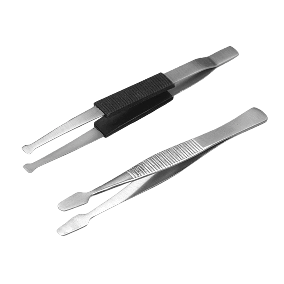 PINZA PARA PAPEL FILTRO Y MEMBRANAS DAIGGER 8456B DE ACERO INOXIDABLE LARGO 11 CM - Mercalab