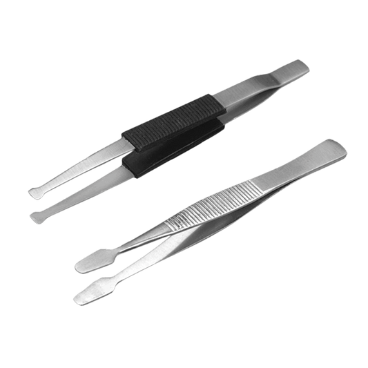 PINZA PARA PAPEL FILTRO Y MEMBRANAS DAIGGER 8456B DE ACERO INOXIDABLE LARGO 11 CM - Mercalab