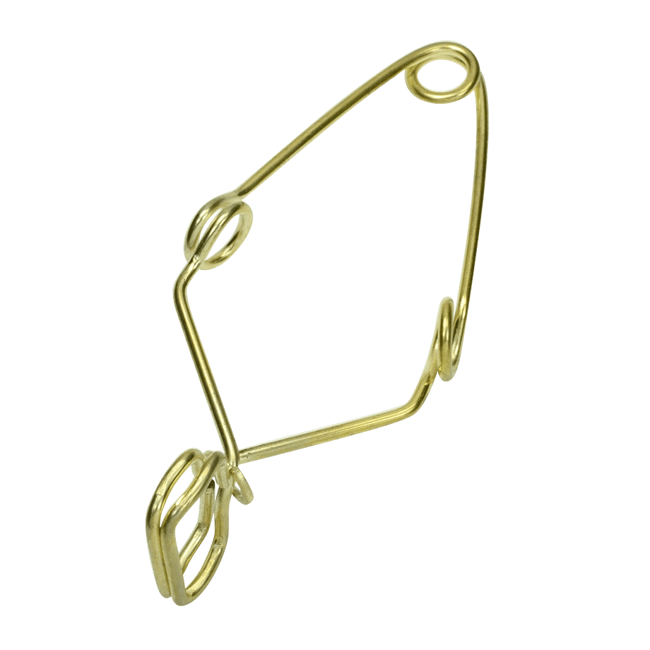 PINZA PARA TUBO DE ENSAYO UNITED SCIENTIFIC DE ACERO CON ACABADO DE LATÓN LARGO 12 CM - Mercalab