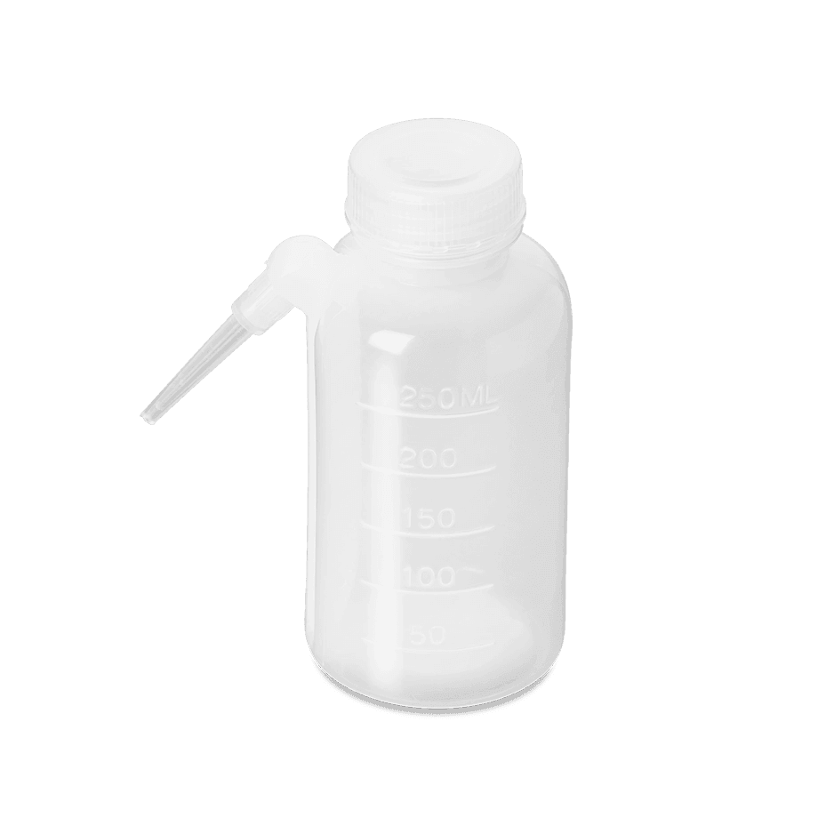 PISETA INTEGRAL DE PLÁSTICO POLIETILENO CON BOCA ANCHA POLYLAB - Mercalab
