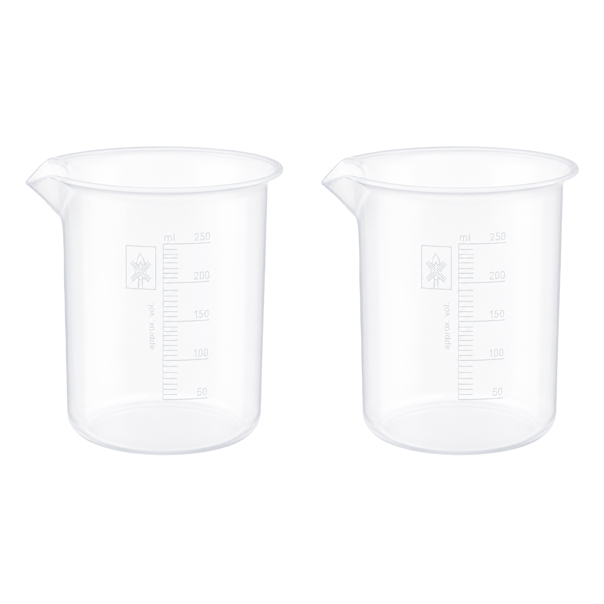 Vaso de Precipitado de Plástico Polipropileno Autoclavable | Pack 2 Piezas | Polylab