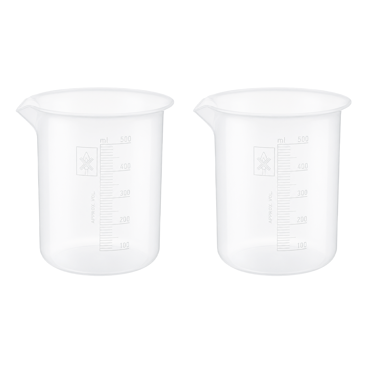 Vaso de Precipitado de Plástico Polipropileno Autoclavable | Pack 2 Piezas | Polylab
