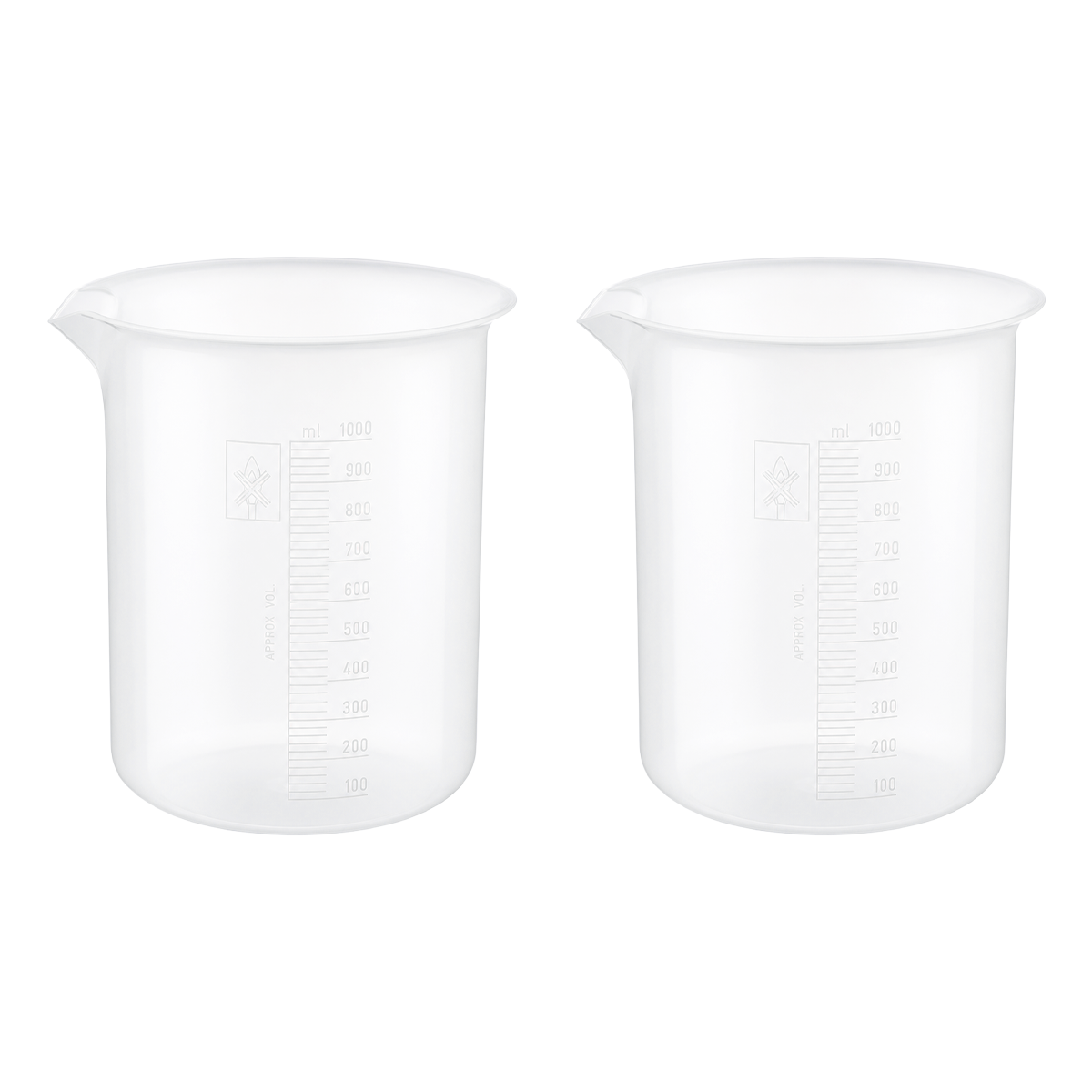 Vaso de Precipitado de Plástico Polipropileno Autoclavable | Pack 2 Piezas | Polylab