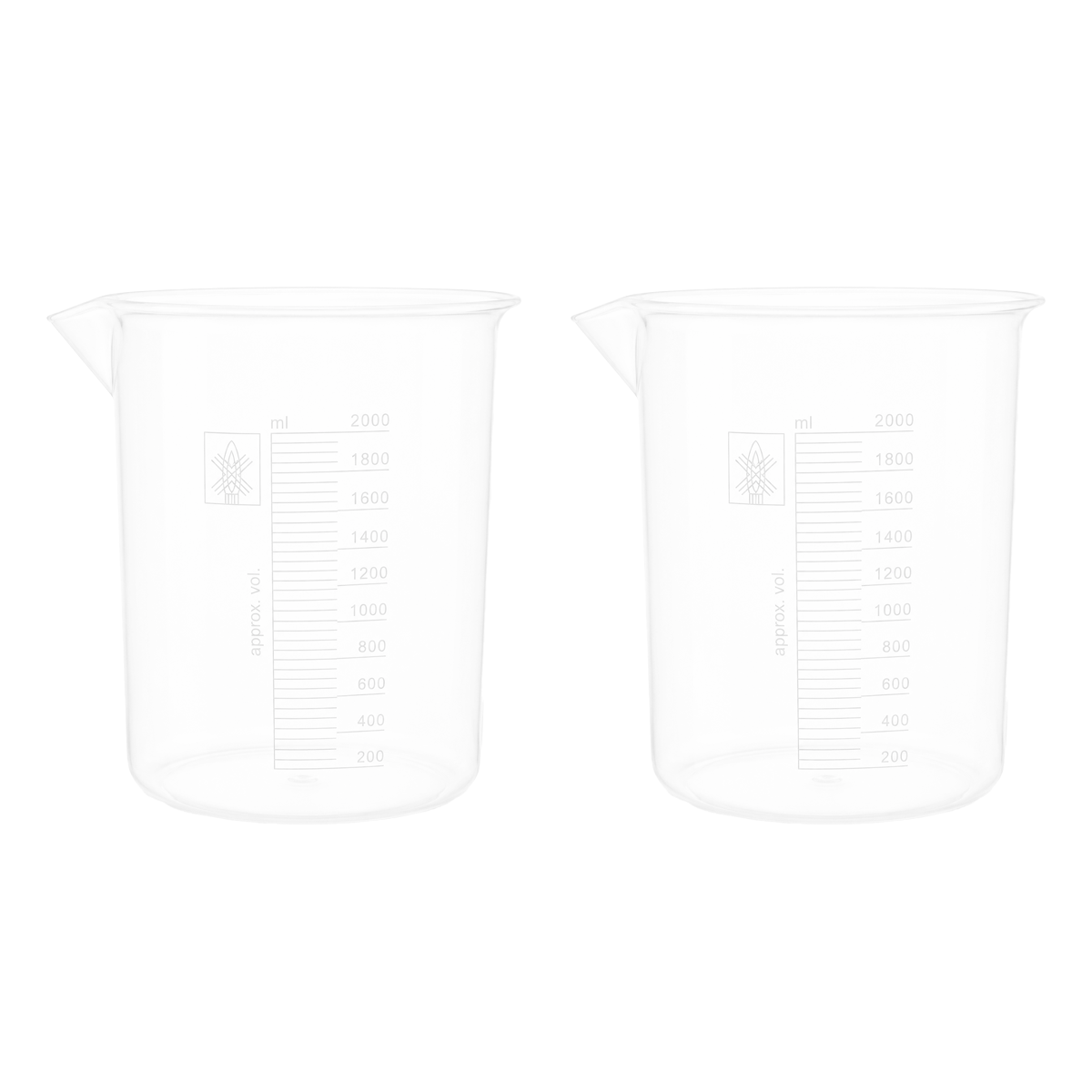 Vaso de Precipitado de Plástico Polipropileno Autoclavable | Pack 2 Piezas | Polylab