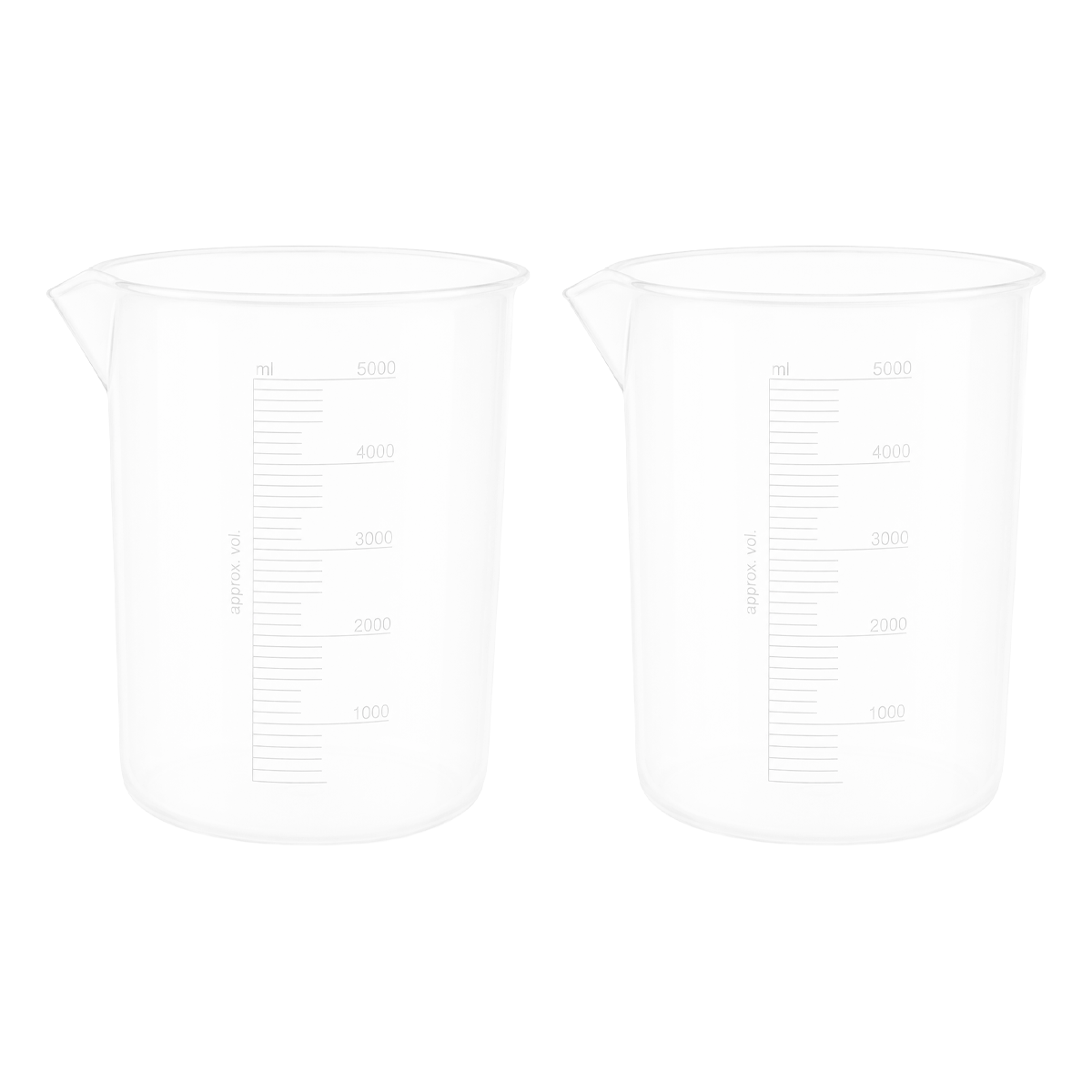 Vaso de Precipitado de Plástico Polipropileno Autoclavable | Pack 2 Piezas | Polylab