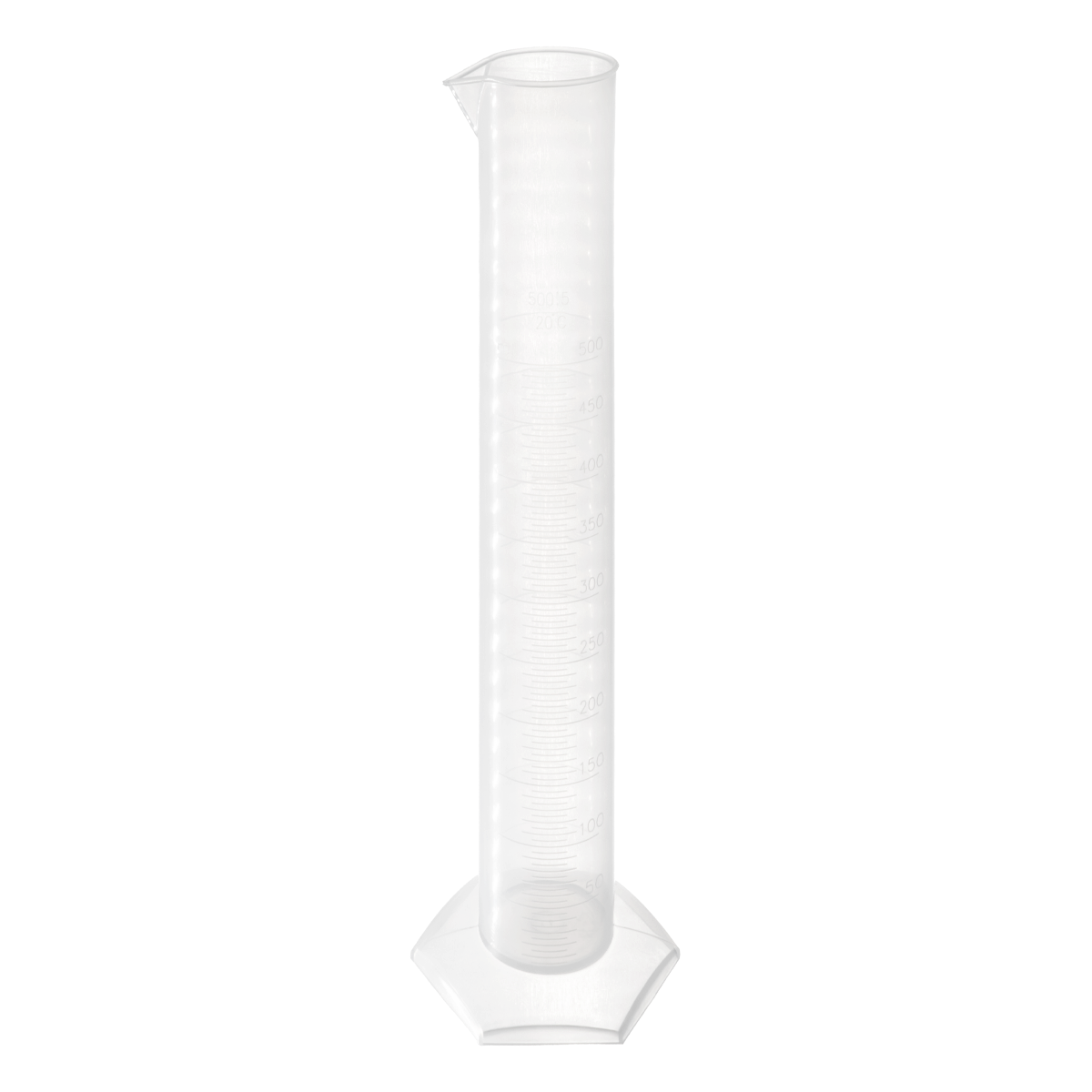 PROBETA DE PLÁSTICO POLYLAB CON BASE HEXAGONAL DE POLIPROPILENO AUTOCLAVABLE