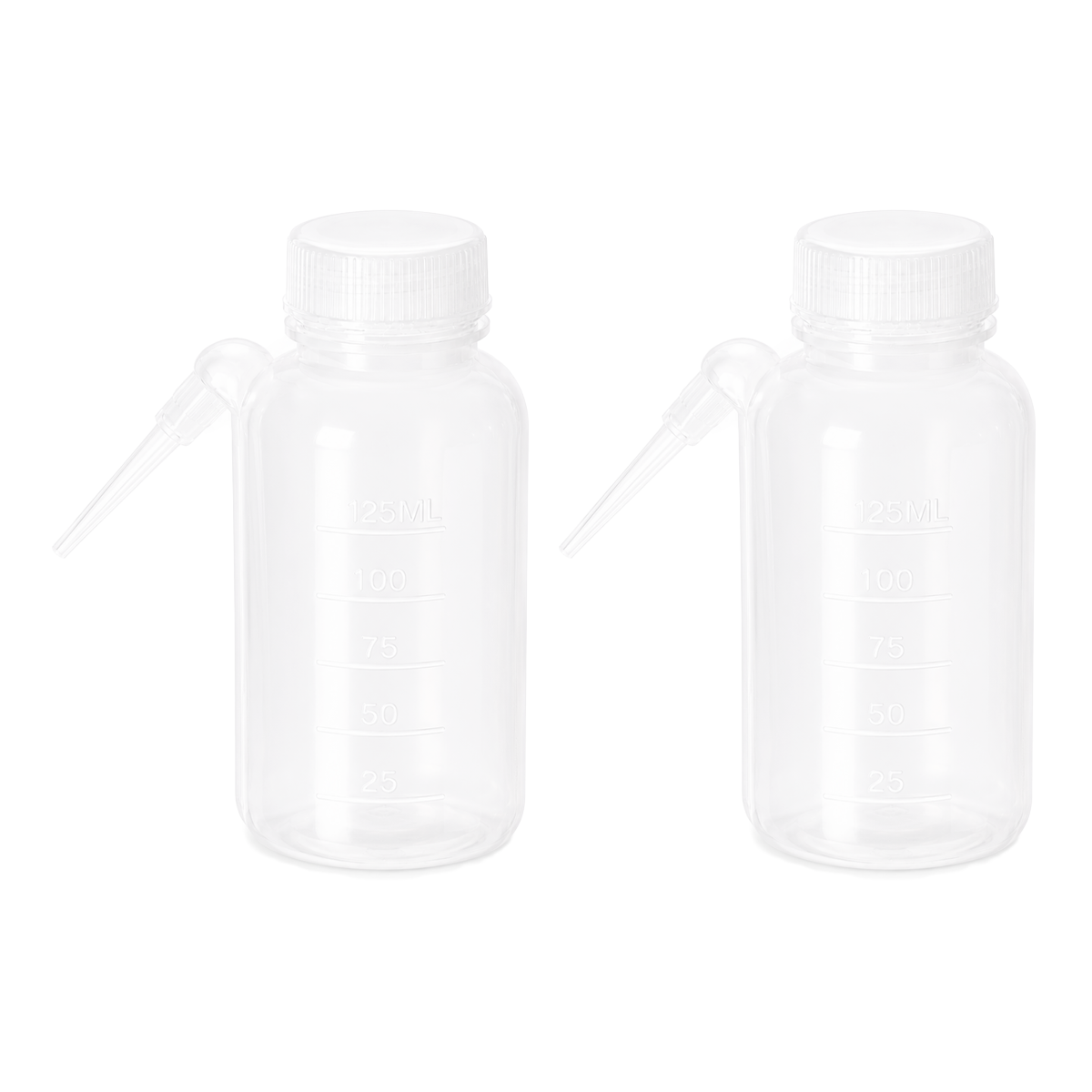 Piseta Integral de Plástico Polietileno con Boca Ancha | Pack 2 Piezas | Polylab