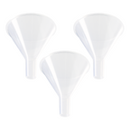 Embudo de Plástico para Polvos (Tallo Corto y Ancho) - Pack 3 Piezas - Polylab