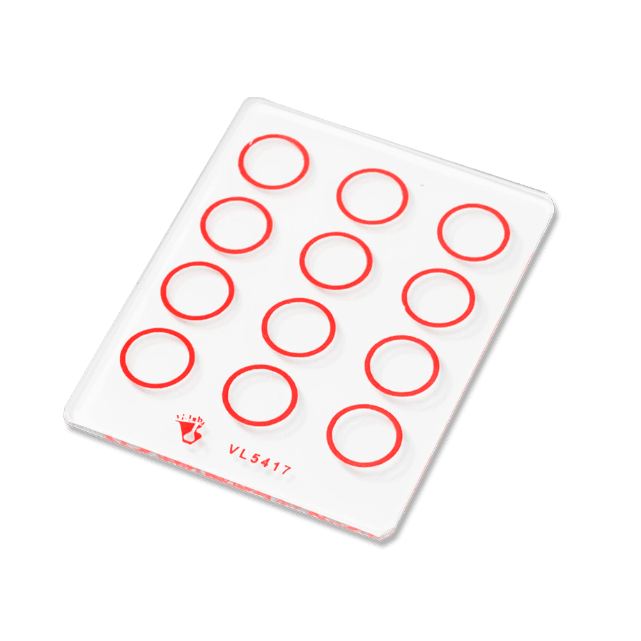 PLACA DE REACCIONES DE AGLUTINACIÓN VI-LAB DE VIDRIO CON ANILLOS - Mercalab