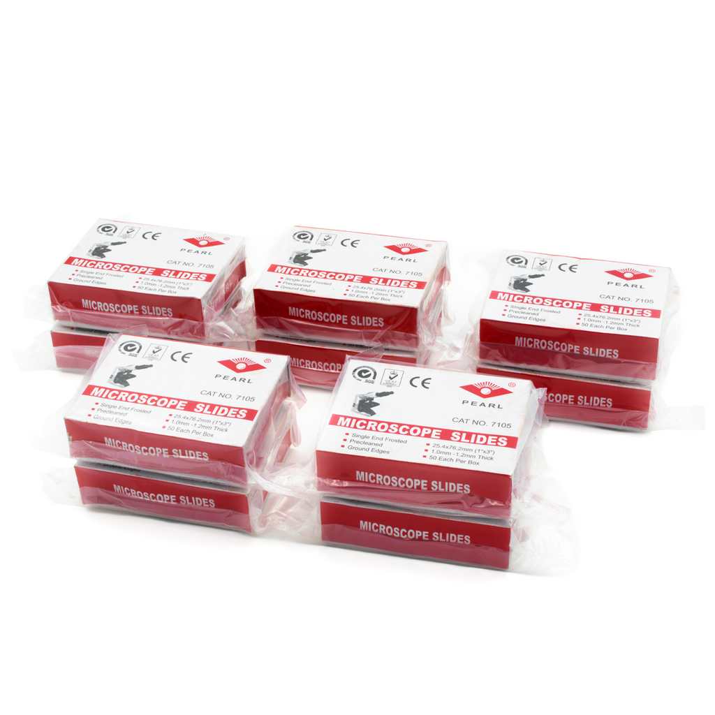 Portaobjetos de Vidrio Esmerilado - Pack 500 Piezas - PEARL