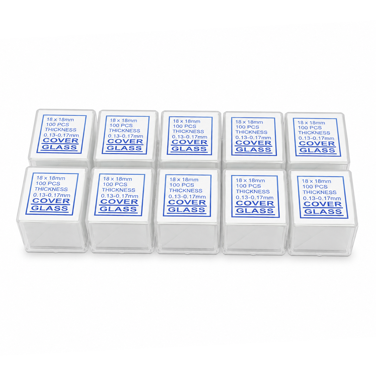 CUBREOBJETOS DE VIDRIO PARA USOS GENERALES DE MICROSCOPÍA PACK 10 CAJAS PEARL