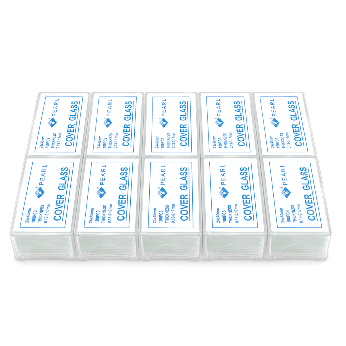 CUBREOBJETOS DE VIDRIO PARA USOS GENERALES DE MICROSCOPÍA PACK 10 CAJAS PEARL