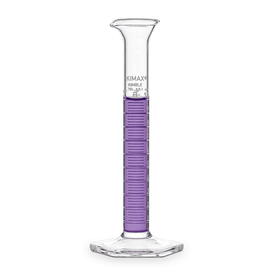 PROBETA CLASE B KIMAX 20024 CALIBRADA PARA ENTREGAR CON BASE HEXAGONAL Y BUMPER - Mercalab