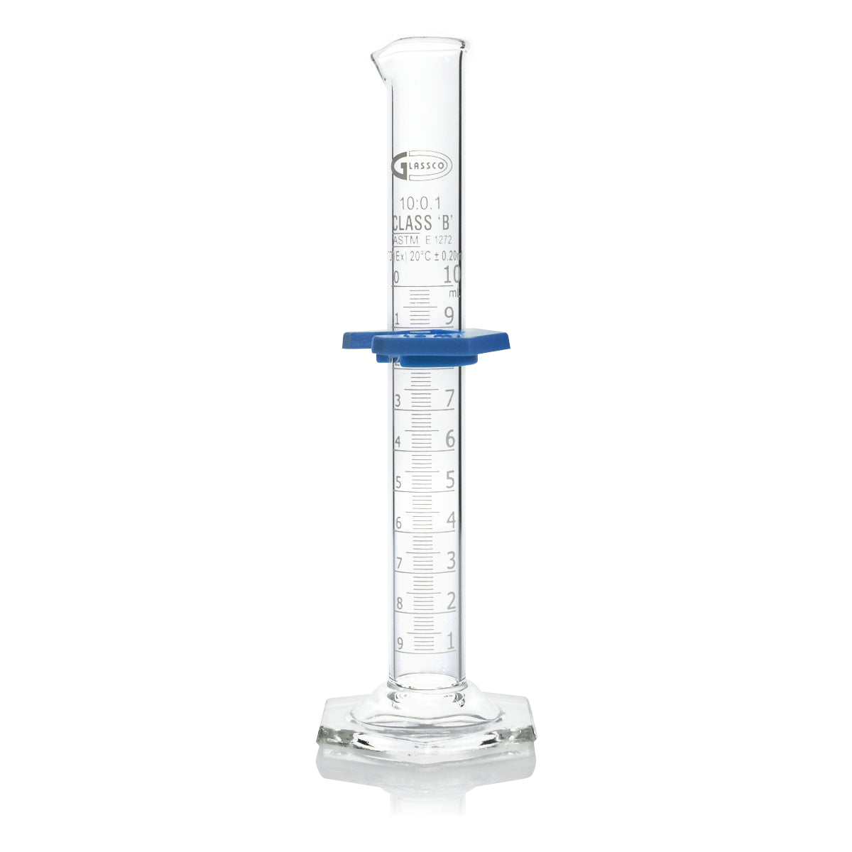 PROBETA CLASE B GLASSCO 138.288 CALIBRADA PARA ENTREGAR CON DOBLE ESCALA, BASE HEXAGONAL Y BUMPER