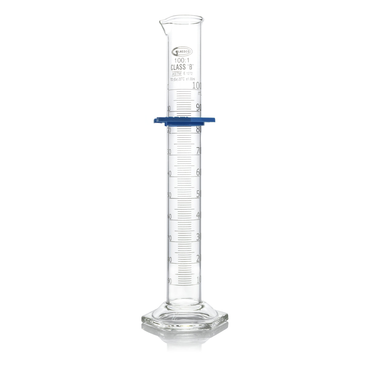 PROBETA CLASE B GLASSCO 138.288 CALIBRADA PARA ENTREGAR CON DOBLE ESCALA, BASE HEXAGONAL Y BUMPER